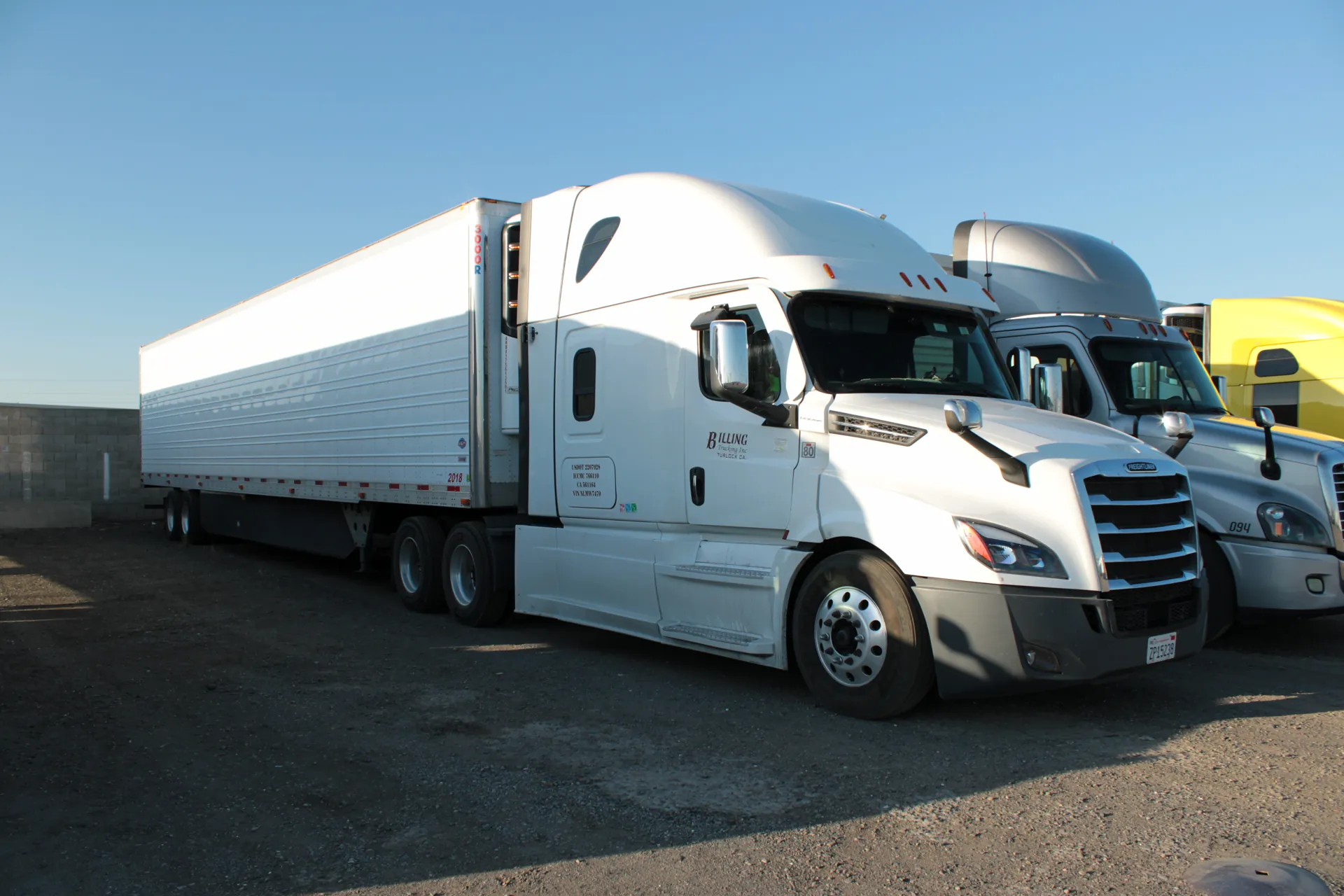 Billing Trucking refrigerated fleet on the road